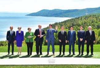 Top leaders at this year’s G7 summit in Quebec.
