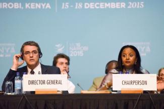 Roberto Azevêdo, WTO director-general, and Amina Mohamed, Kenya’s foreign minister, want to keep the show on the road.