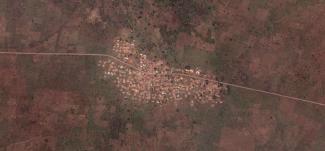 Satellite images help, but data-collection on the ground is indispensable: a settlement in northern Ghana.