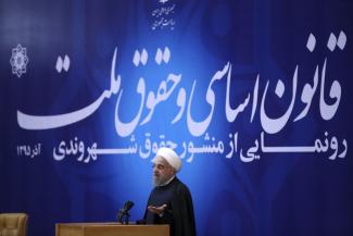 Präsident Hassan Rouhani hofft, im Mai wiedergewählt zu werden.