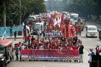 Lumad-Demonstration in Manila im Oktober.