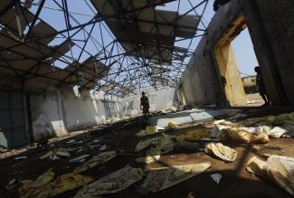 Adnan Abidi/Reuters Cyclone damage at Gopalpur port.