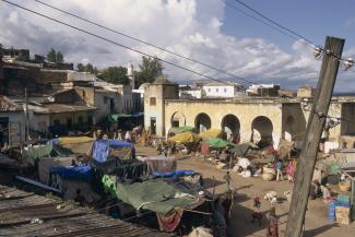 Market in Harar: Ethiopia has used Diaspora bonds to fund the expansion of its power grid.