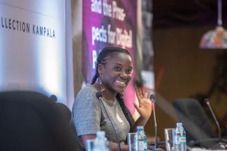 Die kenianische Autorin und Internetaktivistin Nanjala Nyabola in Kampala.