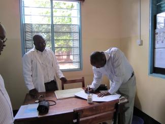 A health centre supported by Novartis Foundation in Michenga, Tanzania.