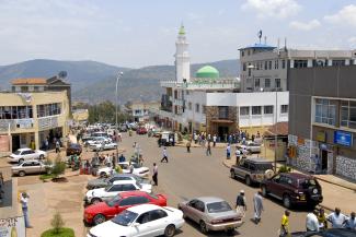 Böthling/Photography The government of Ruanda communicates the benefits of paying taxes to their citizens: center of Kigali.