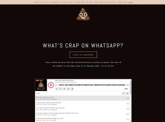 The podcast “What’s crap on WhatsApp” points out – and makes fun of – fake news on WhatsApp.