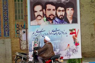 Straßenszene im Iran.