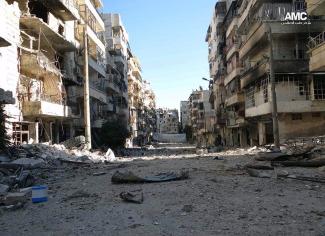 Kriegsschäden in Aleppo.