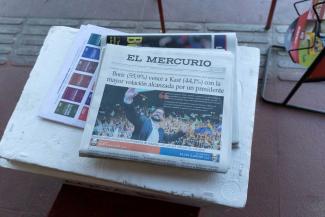picture alliance / ZUMAPRESS.com / Matias Basualdo In the second round, Gabriel Boric convinced 55.9 % of voters.