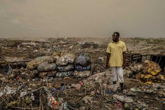 Müllsammler verdienen mehr Aufmerksamkeit – informelle Mülldeponie bei Dakar, Senegal.