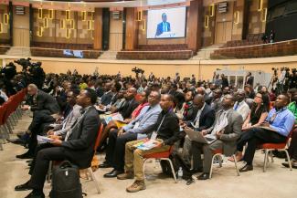 Teilnehmende einer SDG-Konferenz 2019 in Kigali.