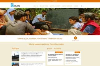 Screenshot Azim Premji Foundation