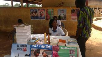 Luther Dennis Nii Antieyie Addy Members of the Planned Parenthood Association of Ghana inform the public about sexual rights, contraception and motherhood.