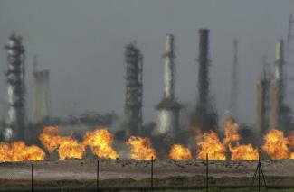 Iraks Volkswirtschaft hängt von Öl ab.