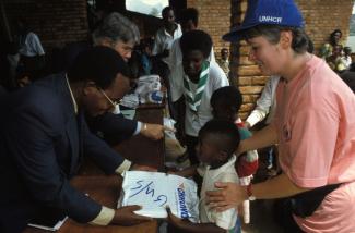 International aid workers – as pictured here in Rwanda – should have a thorough knowledge and understanding of the country and its people.