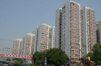 These apartment buildings in Beijing have been renovated to improve their energy efficiency.