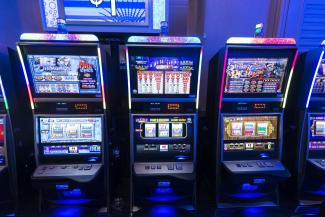 Gambling and other forms of addictive behaviour are particularly common in unequal societies – slot machines in Las Vegas.