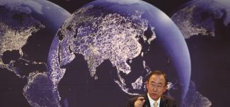 Kim Hee Chul/picture-alliance/dpa UN Secretary-General Ban Ki-moon took the approach of drafting global post-2015 goals with broad public participation.