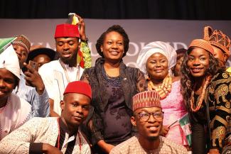 Ifeyinwa Ugochukwu with African entrepreneurs at the Tony Elulmelu Foundation’s Forum 2019.