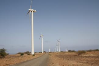 Größter Windpark in Kap Verde.