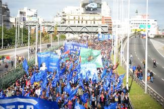 Protests in Argentina against the government’s recent loan application to the IMF.