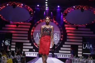 Africa’s metropolitan middle class has similar consumer demand as its counterpart in industrial countries: fashion show in Lagos.