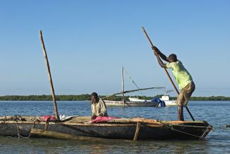 Coastal fishermen: Mozambique is still quite poor.