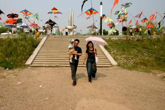 kd Die Ein-Kind-Familie war in China jahrzehntelang die Norm. Familie in Wuhan im Jahr 2006.