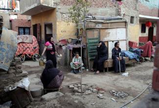 The pace of urbanisation is unparalleled in human history. A slum in Cairo.