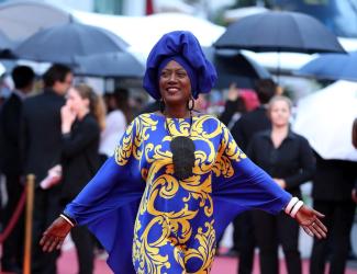 A famous Burundian living abroad is the singer Khadja Nin, who lives in Belgium and was photographed here at the Cannes Film Festival in 2018.