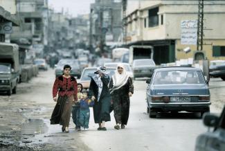 Nahr al-Bared refugee camp north of Tripoli: Palestinians are badly off in Lebanon.