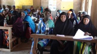 Adult education workshop in Kakuma.