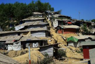 Flüchtlingslager Balukhali im Südosten Bangladeschs im Februar 2019.