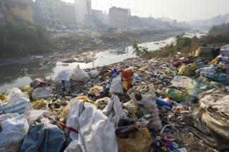 Kathmandu’s rivers are affected badly.