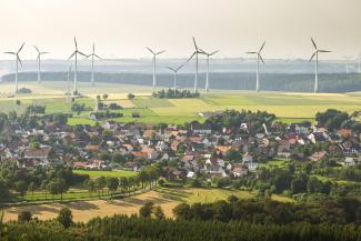Windpark in Nordrhein-Westfalen.