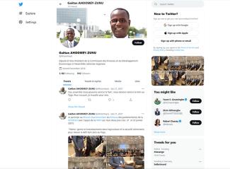 Twitter Gaëtan Ahoomey-Zunu is the first parliament member in Togo with a disability.