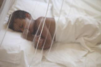 Simple precautions, such as the use of mosquito nets, can save the lives of children.