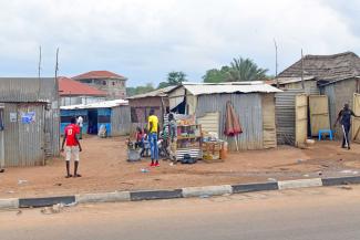 Straßenstand im Südsudan.