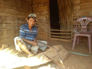 Flüchtling vom Volk der Shan aus Myanmar im Flüchtlingslager Koung Jor, Thailand.