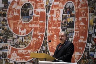 The Friedrich Ebert Foundation is Germany’s oldest political foundation: Kurt Beck, the chairman, during the celebration of the foundation’s 90th anniversary in Berlin in 2015.