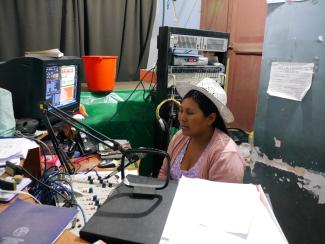 Indigenous radio host