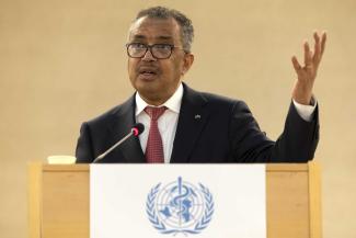 WHO Director-General Tedros Ghebreyesus.