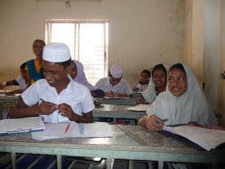 Unterricht in der Glory Future Model School in Dhaka.