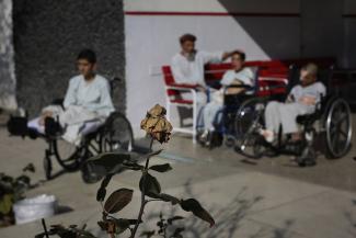 Junge Kriegsopfer in Afghanistan.