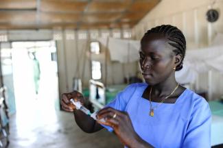 Krankenschwester im Südsudan 2011.
