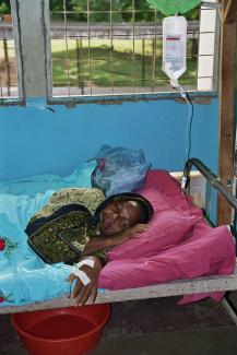 dem Hospitalised patient in Tanzania.