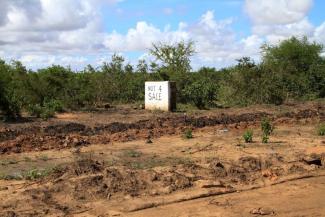 Umstrittenes Land in Kenia.