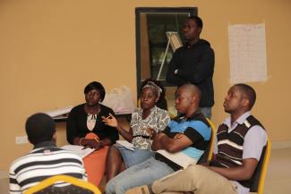 Brainstorming session at the African Youth and Governance Conference.