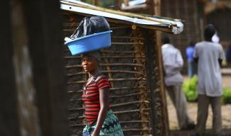 Flüchtlingsfrau in Kyangwali.